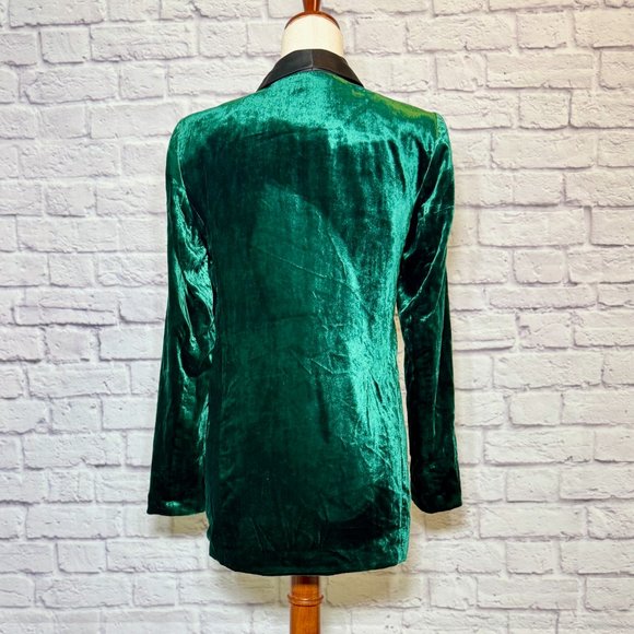 Cartonnier Green Velvet Blazer - Picture 2 of 6